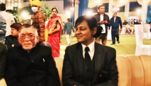 Guests celebrating together at an event